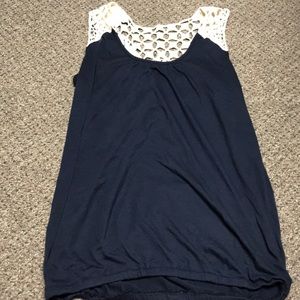 Navy blue tank top